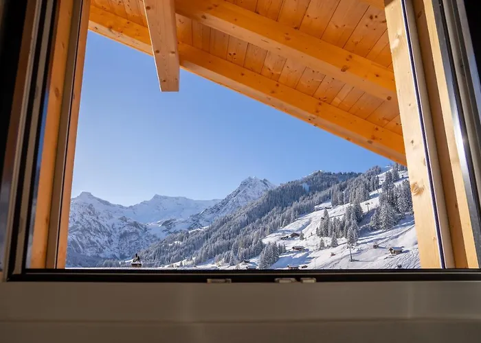 Apartment Chuenislodge3 Neu&stilvoll, 2balkone, Echtes Bijou Mit Top-aussicht Adelboden