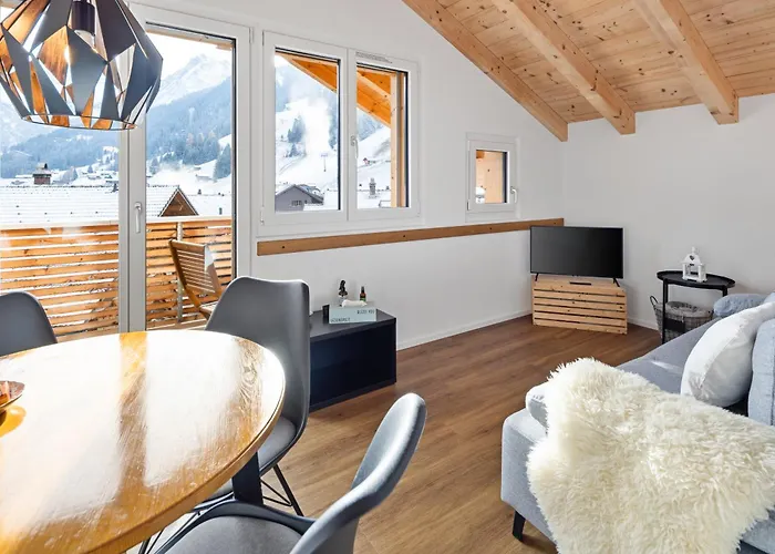 Chuenislodge3 Neu&stilvoll, 2balkone, Echtes Bijou Mit Top-aussicht Lejlighed Adelboden