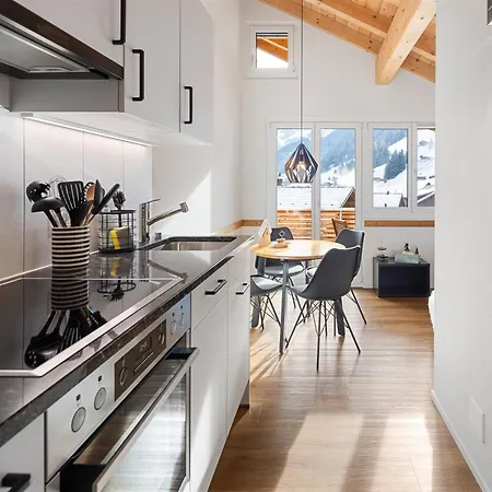 Chuenislodge3 Neu&stilvoll, 2balkone, Echtes Bijou Mit Top-aussicht 阿德尔博登