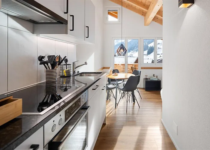 Chuenislodge3 Neu&stilvoll, 2balkone, Echtes Bijou Mit Top-aussicht 阿德尔博登